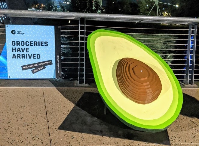 A laser cut sliced topographic avocado sculpture.