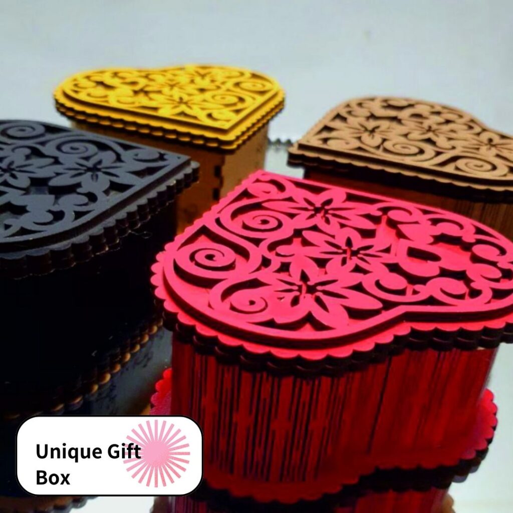 Heart Gift Box Hobby Laser Design Art