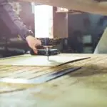 closeup of cnc router